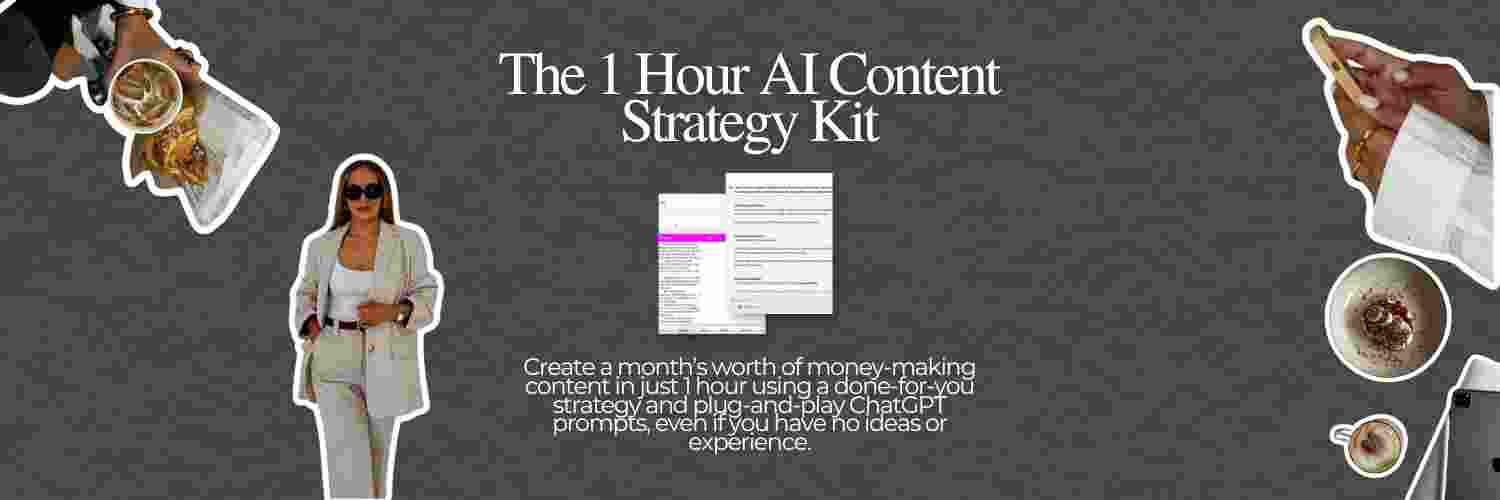 AI_Wakelet_Header___Twitter_Header_ Monika Wolnicka – The 1 Hour AI Content Strategy Kit | Free Buy Get Monika Wolnicka – The 1 Hour AI Content Strategy Kit and learn how to create an effective AI-driven content plan in just 60 minutes.