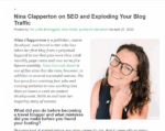 Nina Clapperton – Profitable Part-Time Blogger | Free Download Download Nina Clapperton – Profitable Part-Time Blogger course. Learn how to grow and monetize your blog part-time with proven strategies. Free download now!