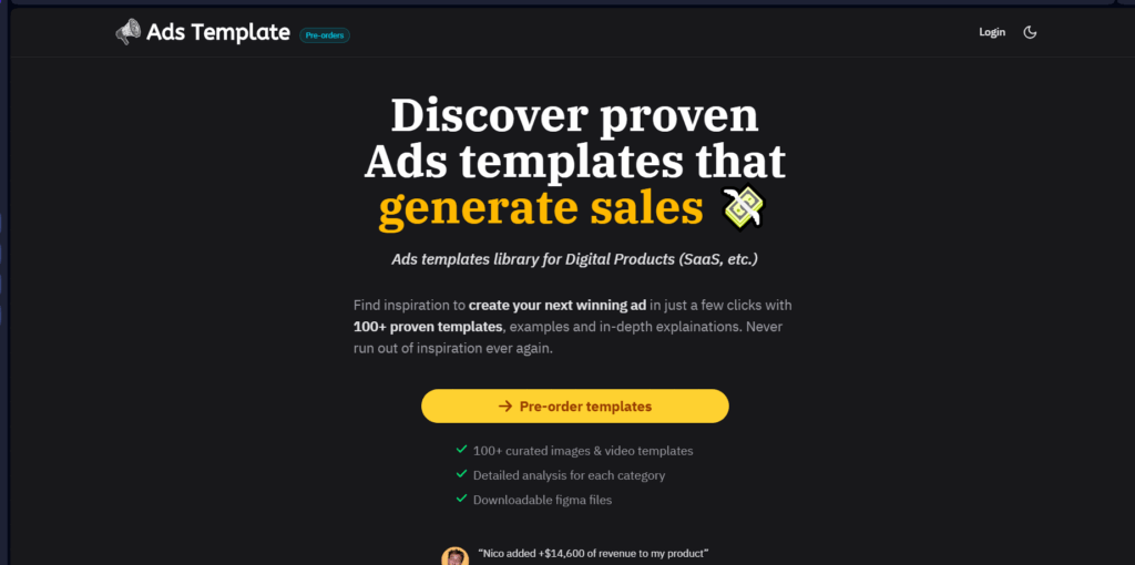 Nico – Discover proven Ads templates that generate sales Nico – Discover Proven Ads Templates That Generate Sales | Free Download Get Nico – Discover Proven Ads Templates That Generate Sales. Learn how to create high-converting ads with Nico’s proven templates. Download now for instant access.