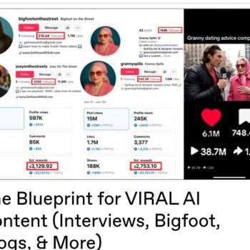 Get Views With Al - The Blueprint for VIRAL AI Content (Interviews, Bigfoot, Vlogs, & More)