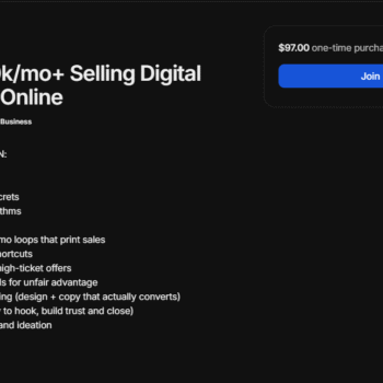 Make $10k/mo+ Selling Digital Products Online by Info Cult A-Z