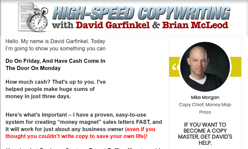 David Garfinkel Brian McLeod – High-Speed Copywriting David Garfinkel Brian McLeod – High-Speed Copywriting